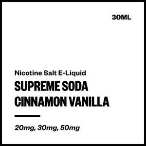 Supreme Soda - Cinnamon Vanilla (Nic Salt E-Liquid 30ml)