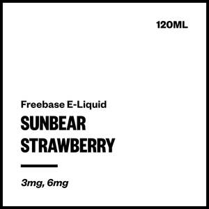 SunBear - Strawberry (Freebase E-Liquid 120ml)