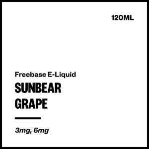 SunBear - Grape (Freebase E-Liquid 120ml)