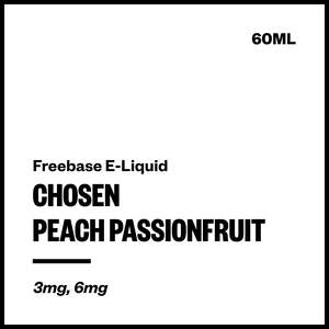 Imported Freebase Eliquid: Chosen - Peach Passionfruit (Freebase E-Liquid 60ml)