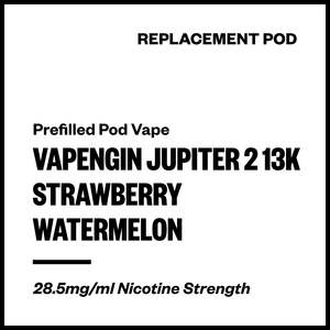 All Hardware: Vapengin Jupiter 2 - Blueberry Watermelon (13,000 Puffs Replacement Pod)
