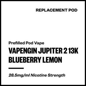 All Hardware: Vapengin Jupiter 2 - Blueberry Lemon (13,000 Puffs Replacement Pod)