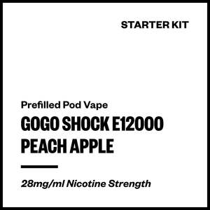 GoGo Shock E12000 - Peach Apple (Starter Kit)