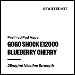GoGo Shock E12000 - Blueberry Cherry (Starter Kit)