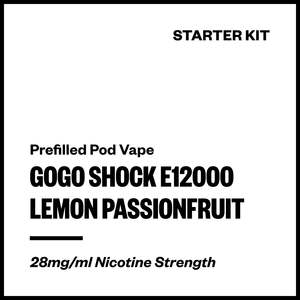 GoGo Shock E12000 - Lemon Passionfruit (Starter Kit)