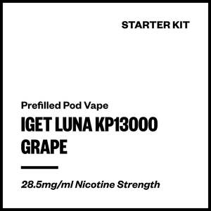 IGET Luna KP13000 - Grape (Starter Kit)