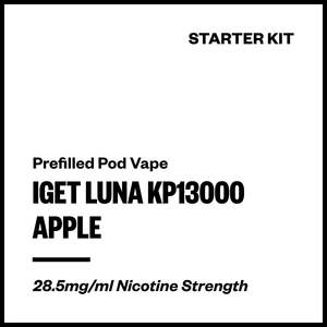 Single Use Disposables: IGET Luna KP13000 - Apple (Starter Kit)