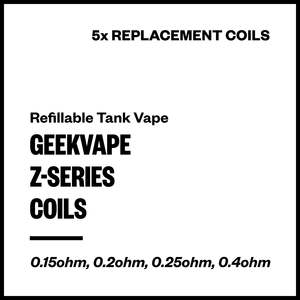 Replacement Coils Pods 2023: Geekvape Z-Series Coils (for Zeus Tank; Obelisk Tank; etc) [5 Pack]