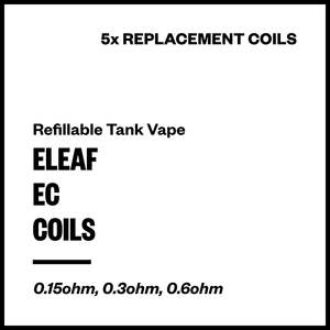 Replacement Coils Pods 2023: Eleaf EC Replacement Coils (for iJust 2/X/ECM; Melo 2-6; etc)