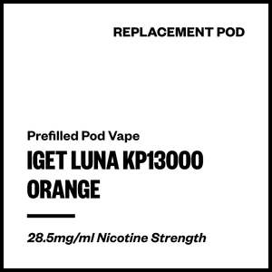 IGET Luna KP13000 - Orange (Replacement Pod)