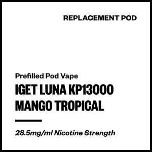 Iget Luna Replacement Pods: IGET Luna KP13000 - Mango Tropical (Replacement Pod)