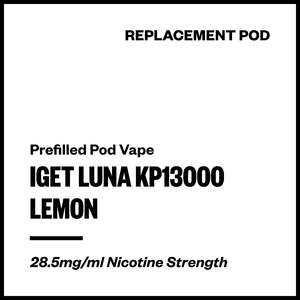 IGET Luna KP13000 - Lemon (Replacement Pod)