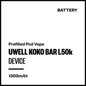 Uwell Koko Bar L50000 - Device (Battery Only)