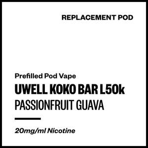 Uwell Koko Bar L50000 - Passionfruit Guava (Replacement Pod)