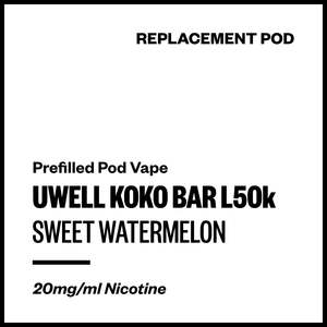 Uwell Koko Bar L50000 - Sweet Watermelon (Replacement Pod)