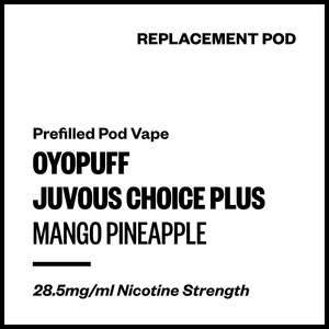 All Hardware: Oyopuff Juvous Choice Plus - Mango Pineapple (Replacement Pod)