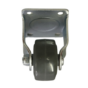 LP Range 60 100KG: Fixed Castor 50mm thermoplastic rubber wheel, polypropylene rim