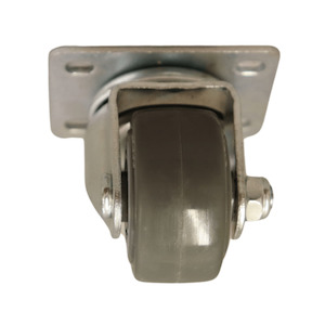 LP Range 60 100KG: Swivel Plate Castor with 50mm thermoplastic rubber wheel, polypropylene rim