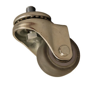 LP Range 60 100KG: Bolt Hole Swivel Castor 50mm thermoplastic rubber wheel, polypropylene rim