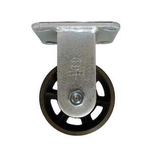Fixed Castor 100mm Cast Iron Wheel