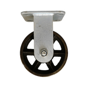 Fixed Castor 150mm Cast Iron Wheel