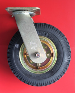 Pneumatic Swivel Plate Castor 250mm Wheel