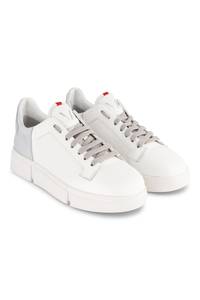 Vs 001: VS-001 White/Silver - Laced Sneaker