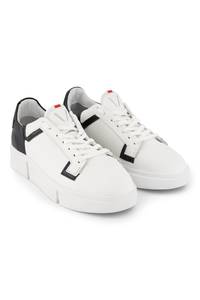 VS-002 White/Black - Laced Sneaker