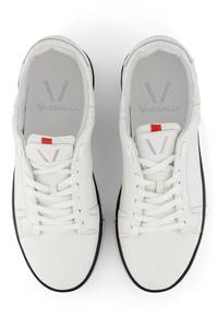 Vs 002: VS-002 White/White/Black - Laced Sneaker