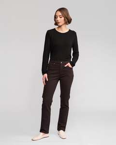 Aw26 Jeans: Column Pant/Jean - Chocolate