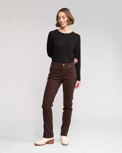Aw26 Jeans: Studio Jean - Chocolate