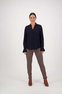 4438 Ink - Long Sleeve Cuff Detail Shirt