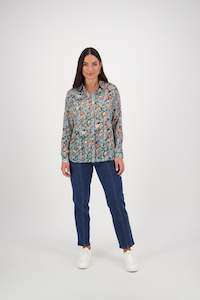 4308 Ellery - Long Sleeve Shirt with Button Placket Back