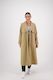 2076 Camel - Trench Coat with Storm Flap and Belt