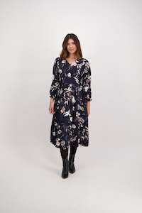 Dresses Outlet: 6061 Silhouette - Long Sleeve V Neck Batwing Dress