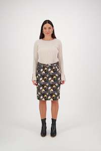 Skirts Outlet: 372AV Karma - Knee Length Printed Skirt