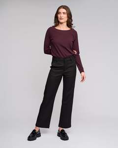 Aw26 Drop 1 Button Up Pants: Neve Pant - Black
