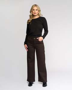 Aw26 Drop 1 Button Up Pants: Solo Pant - Chocolate