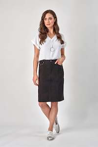 Skirts Outlet: 372LX Black - Paris Skirt in Luxe