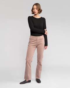 Aw26 Drop 1 Button Up Pants: Arch Cord Pant - Twig