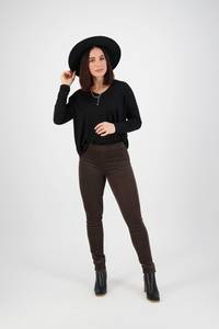 Permanent Collection Pull On Pants: Origin Cord Pull On - Walnut