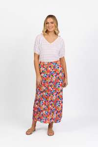 Skirts S24: 7057 Rio - Pull On Long Skirt with Elastic Back Waistband