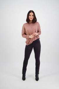 Permanent Collection Pull On Pants: Bay Cord Pull On - Charcoal