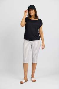 P6280 White w/ Stripe - Paris Short