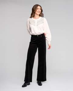 Empire Cord Pant - Black
