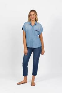 Upper Body: Shirt - Blue Wash