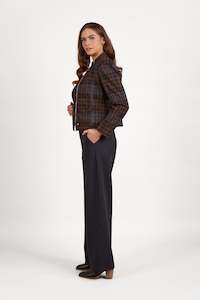 Jackets All: 2084 Soho - Collarless Short Jacket with Concealed Zip