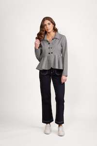 2097 Xander - Knit Peplum Jacket
