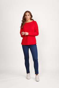 4472 Fiesta - Boat Neck Long Sleeve Top