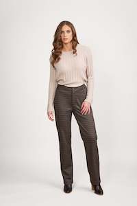 Button Up Pants All: 5952A Sutton - Straight Leg Full Length Pant with Fly
